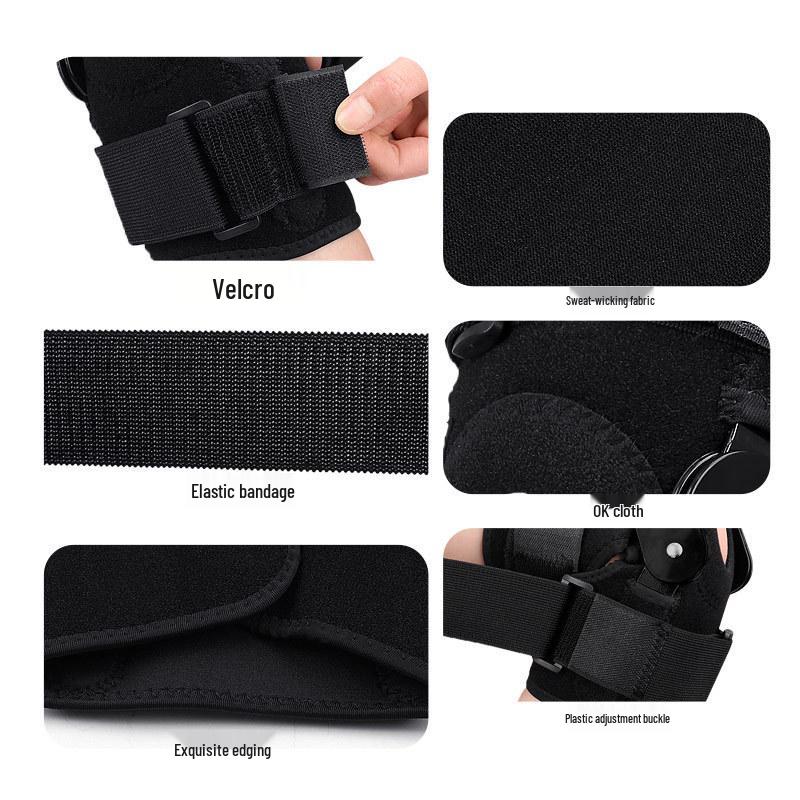 Unisex Sports Knee Support Brace with Patella Compression and Anti-Collision Pads