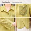 JIANHU Women's Mature Autumn Casual Long-Sleeved Blouse