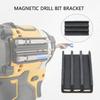 High Strength Magnetic Base Drill Bit Stand Rack Holder For Stable Woodworking Metal Drilling Stable Drilling Operations