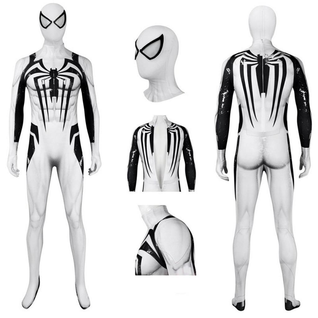 Children Full Body Jumpsuit Halloween Stage Performance Costume Superhero Style Spandex Suit with Mask for Kids