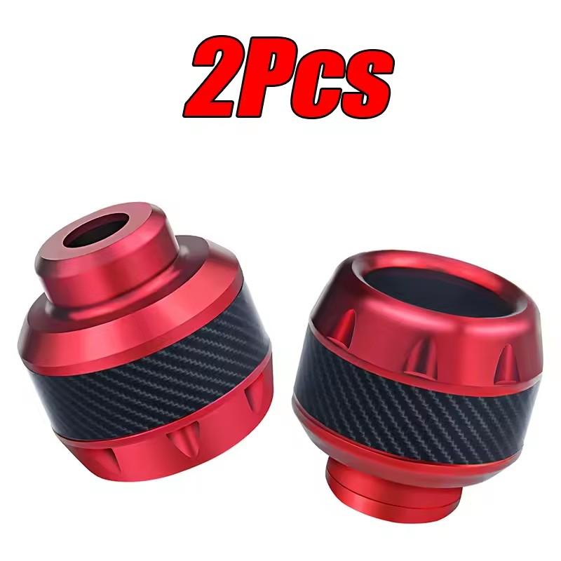 2Pc Aluminum Alloy Motorcycle Crash Protector Scooter Wheel Front Fork Frame Falling Protection Pads Sliders Moto Exterior Parts