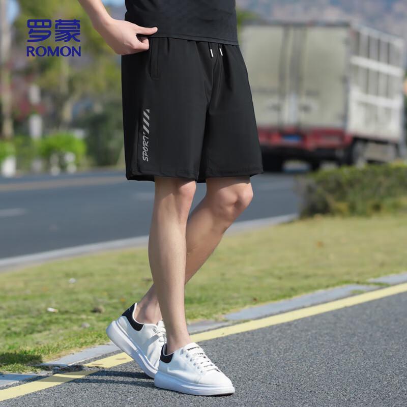 ROMON Men's Ice Silk Quick-Dry Casual Shorts