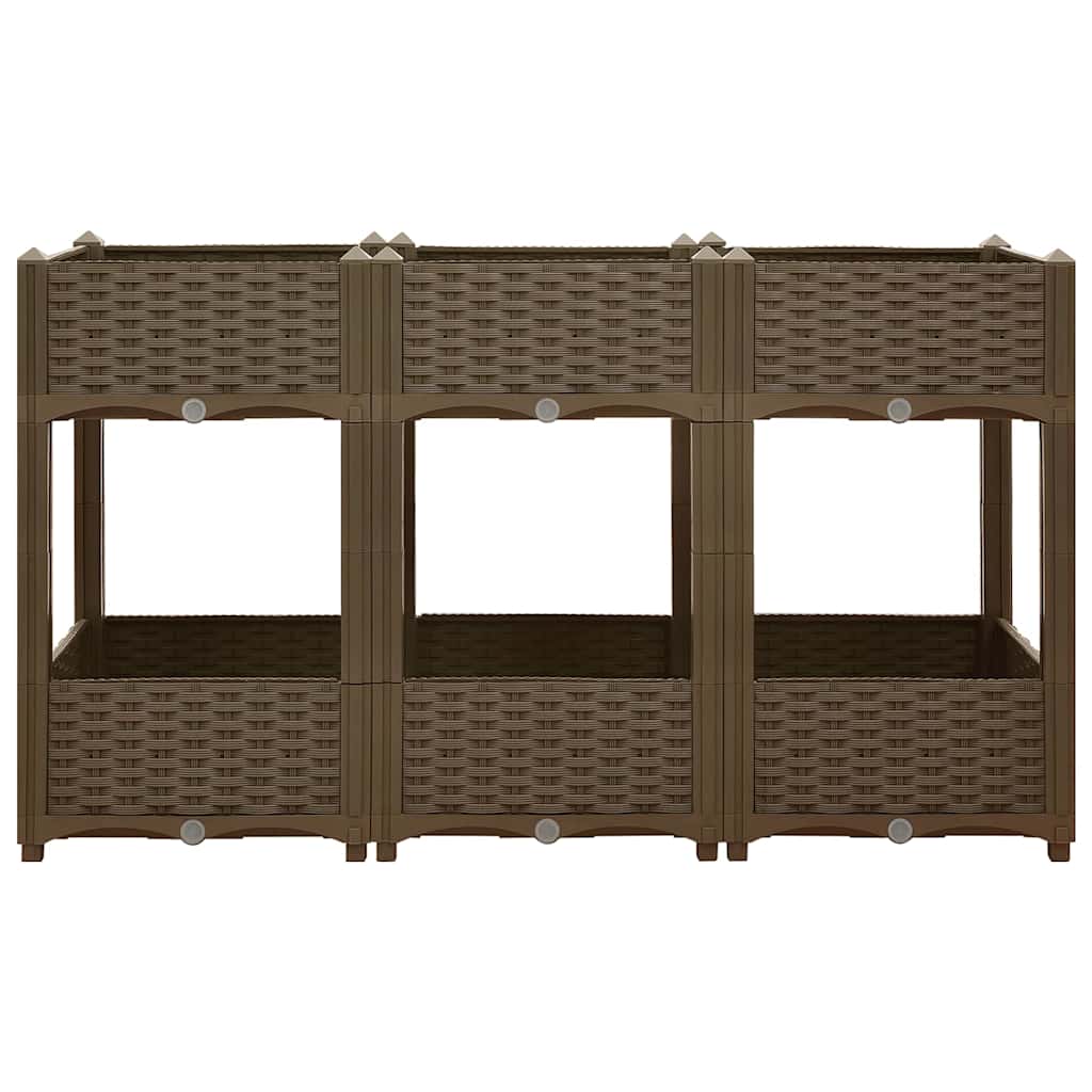 vidaXL Hochbeet 120x40x71 Cm Polypropylen