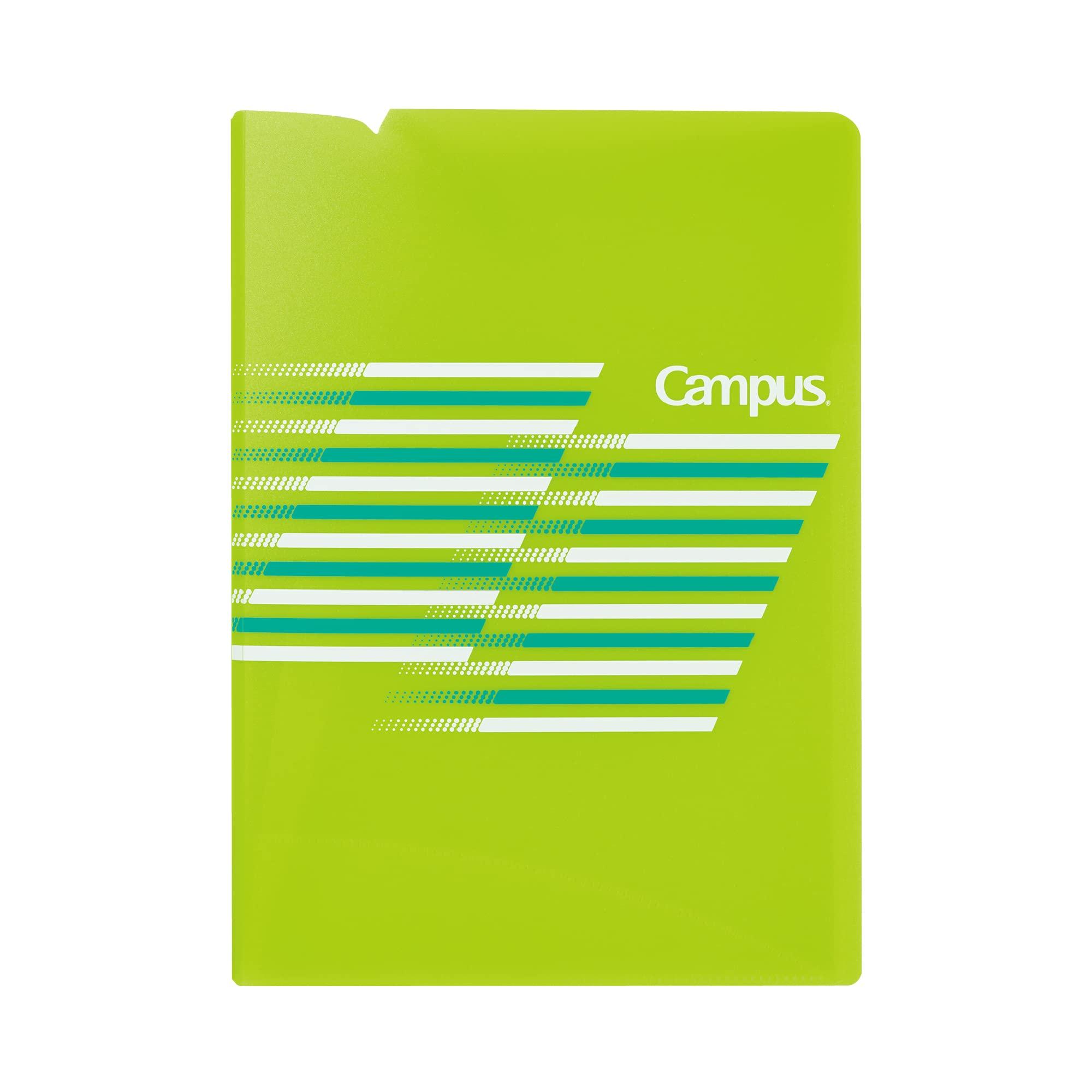 Kokuyo Campus Print Wide Pocket Light File, Double-Sided Type, Green, F-CS755LG
