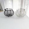 Hand-Held Woven Egg Basket - Iron Wire Design, Round Kitchen Basket