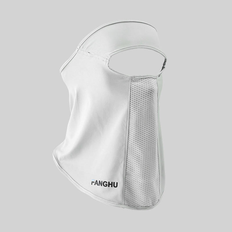 Facial Gini Summer Sports Cycling Scarves Mask Neck Protection Anti-uv  UPF50+ Ice Silk Sunscreen Mask Face Veil with Eyeglass Hole Solid Color