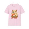 Unisex Softstyle T-Shirt Fierce Cat Humor Paws Off My Sushi Foodie Tee