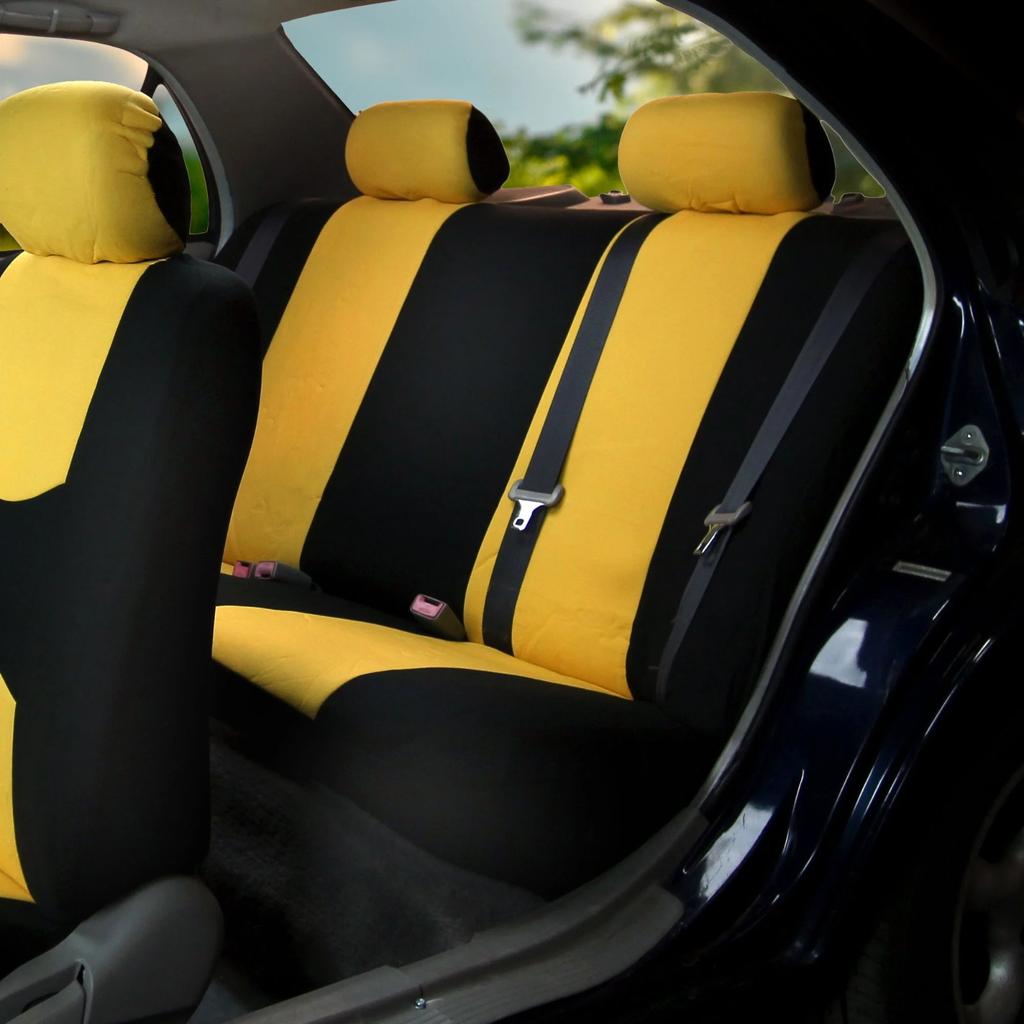 Universal Flat Cloth Car Seat Cover Non-slip Design Front Set