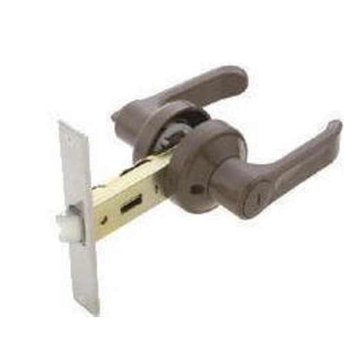Alpha Resin Lever Partition Lock, Replacement for Bathroom Doors, 32M65PLV-100, Bronze, 100mm Backset (1251-8914)