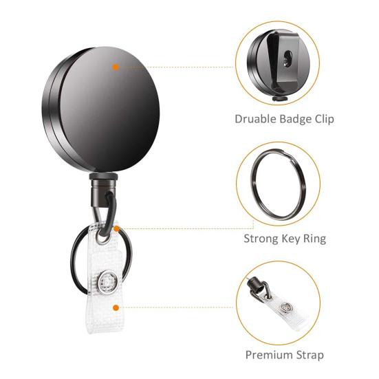 Keychain Lightweight Durable Rugged Decorative Telescopic Key Chain Multifunctional Keyring