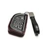 Vitodeco Genuine Leather Smart Key Fob Case with Leather Key Strap for Chevrolet Corvette