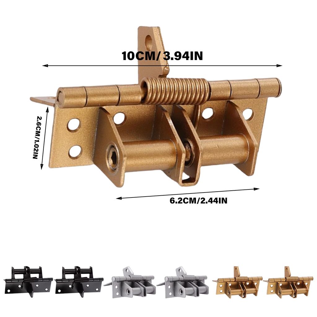 2Pcs Heavy Duty Self Closing Wood Door Closers Self-Closing Spring Door Hinges 90 Degree Positioning Automatic Hinge