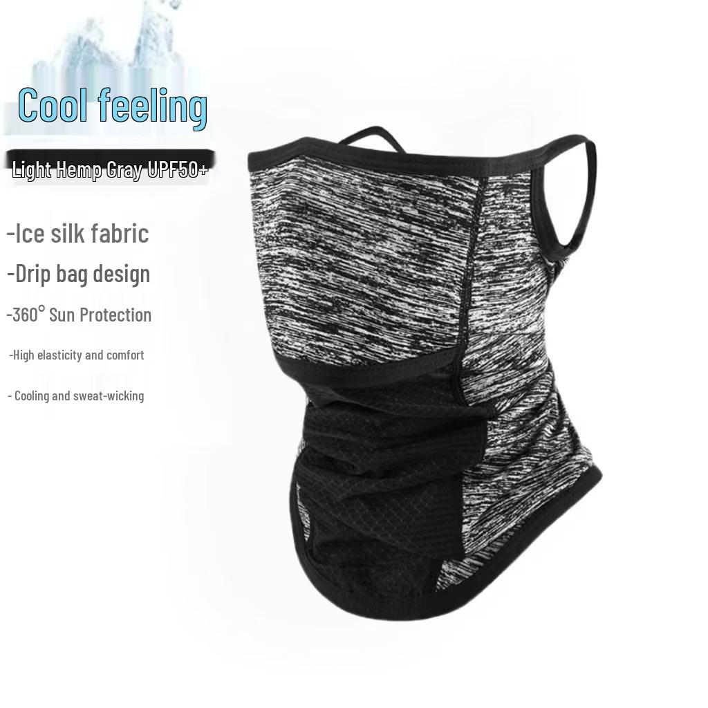Unisex Ice Silk UV Protection Full Face Mask for Outdoor Motorcycle Use