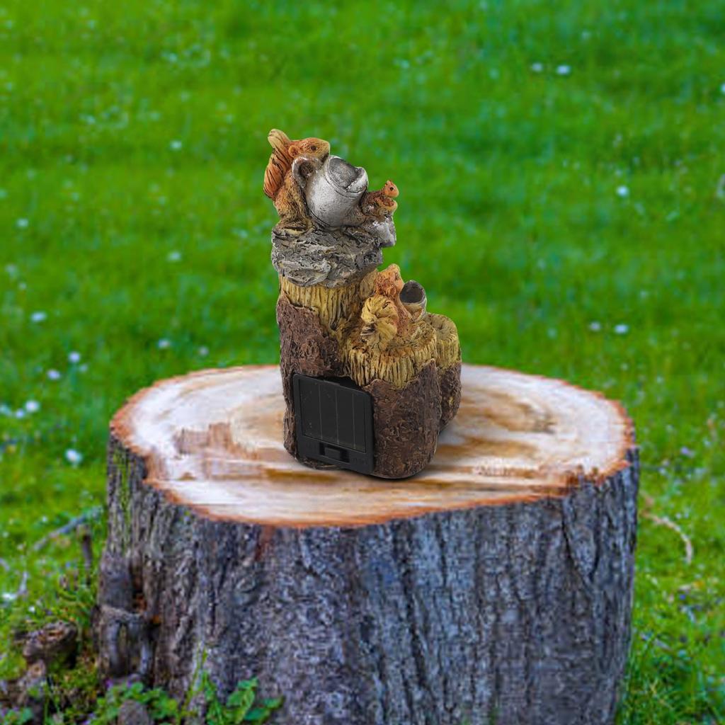 Cute Resin Squirrel Sculpture Designed to Bring Joy to Your Garden Atmosphere