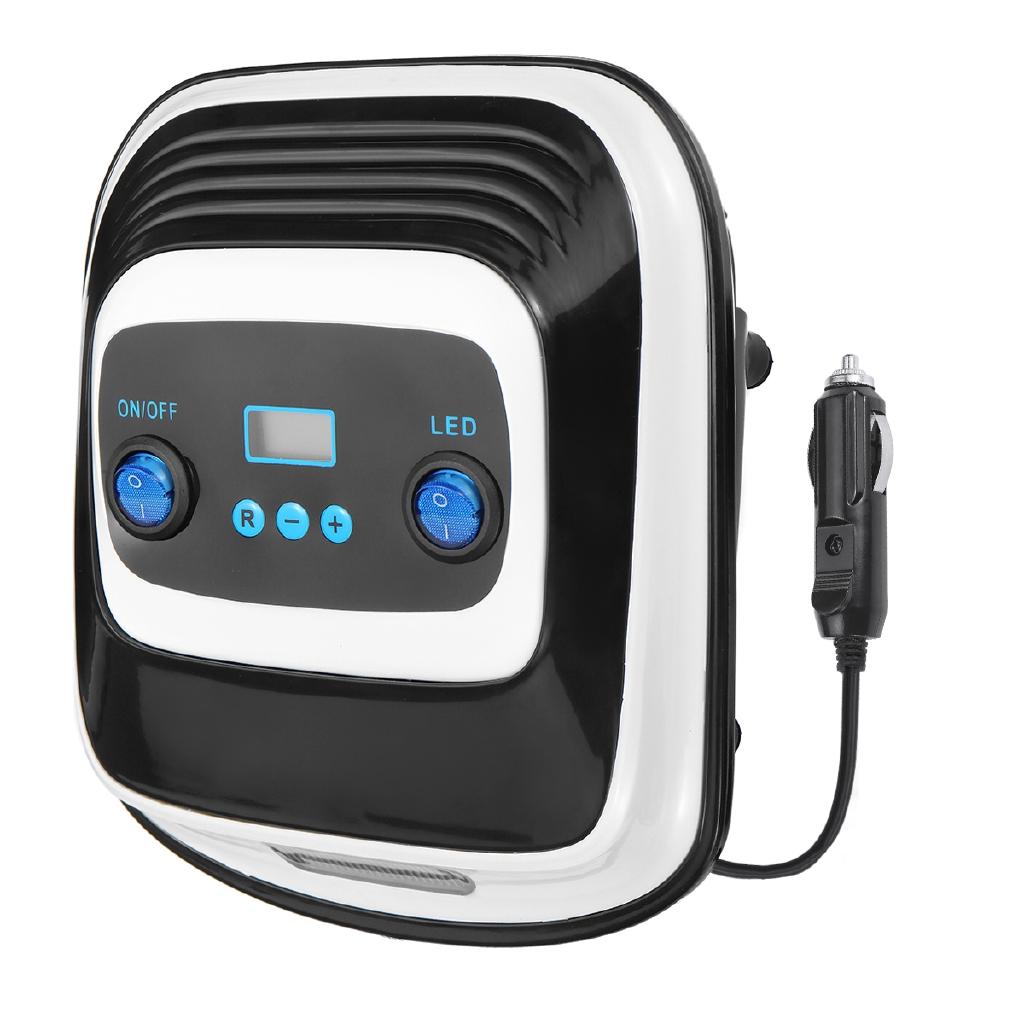 120w DC 12V Portable Car Air Pump Light LED Digital Tire Pump LCD Display Auto Air Compressor Car Motorcycle