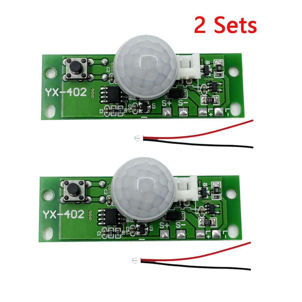 1-4 Sätze 3,7V Automatisches Solarlade-Schaltkreisplatine Nachtlicht-Steuerungs-Sensormodul Glasfaserherstellung Licht-an-Modi