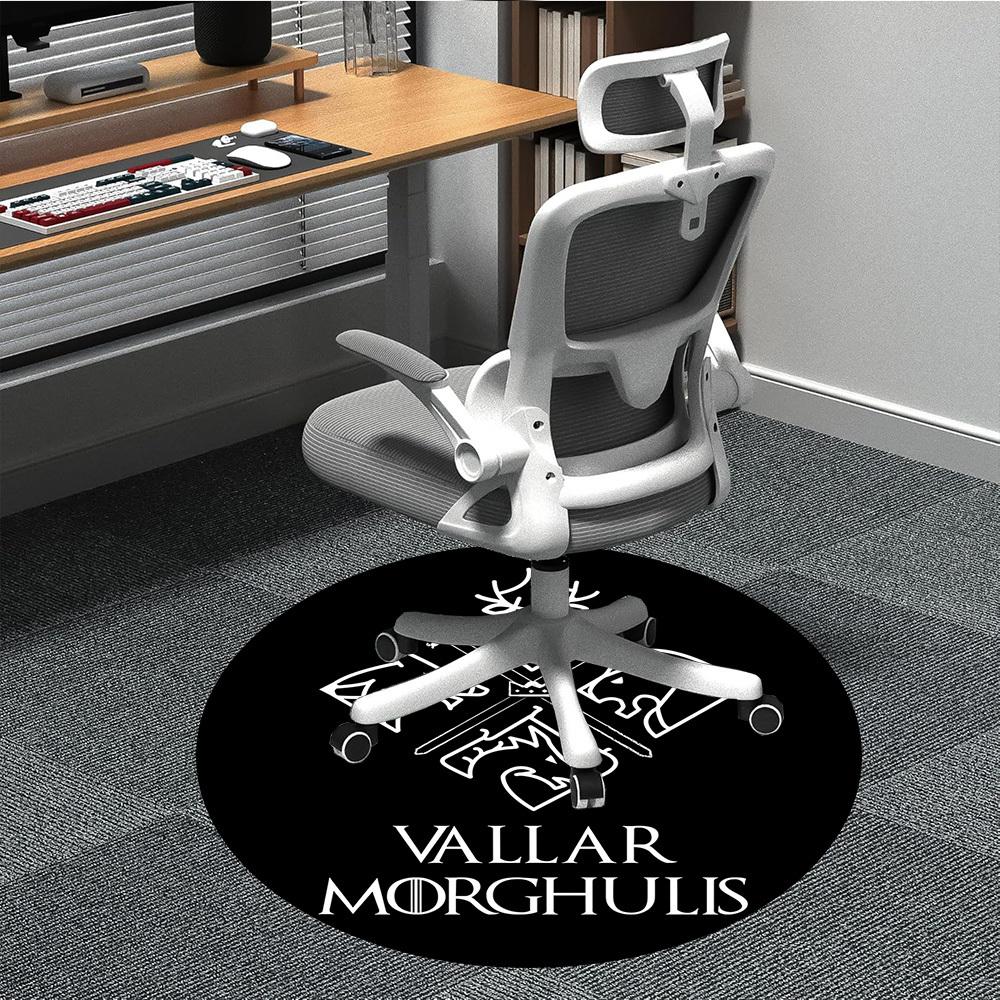 

1pc Vallar Morghulis Carpet, Round Non-Slip Durable Large Size Office Carpet, Suitable for Office yy250908071 80cm by 80cm