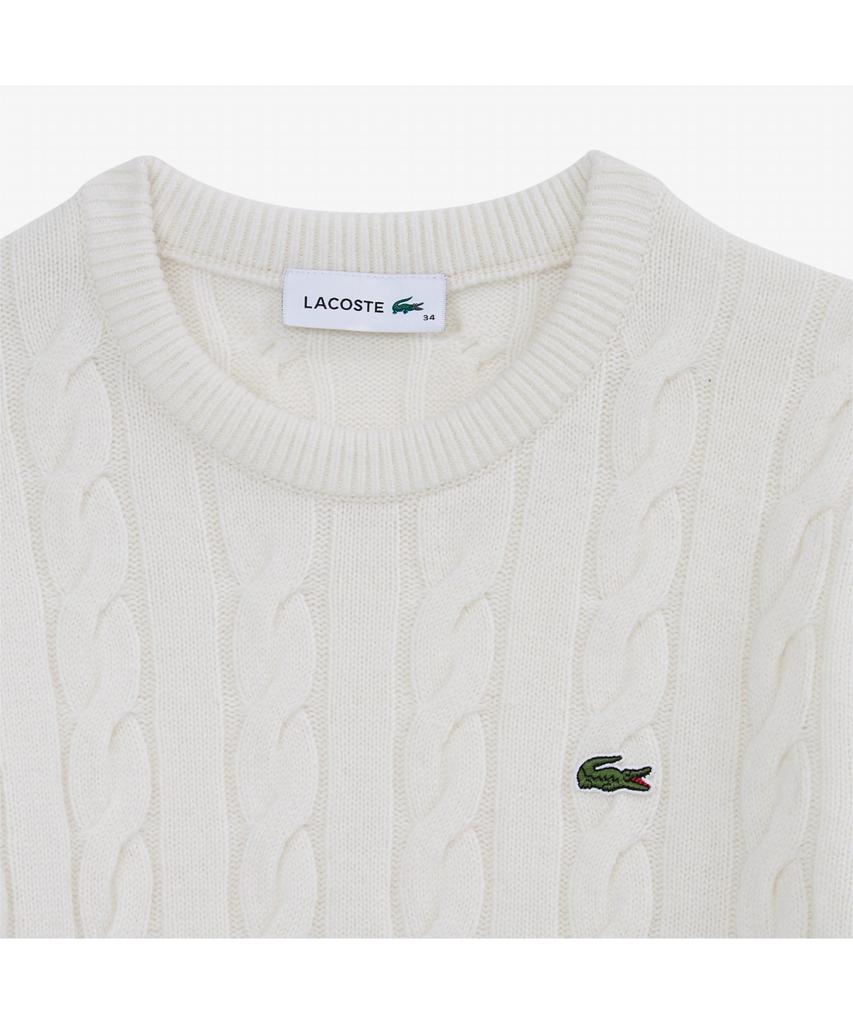 LACOSTE Women'S Cable Crew Neck Sweater Af083E-55N Xfj