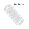 Male 6pcs 1 Set Silicone Penis Lock Cock Ring Bondage Erection Delay Ejaculation Reusable Enlargement Ball Stretcher Sex Toy Men