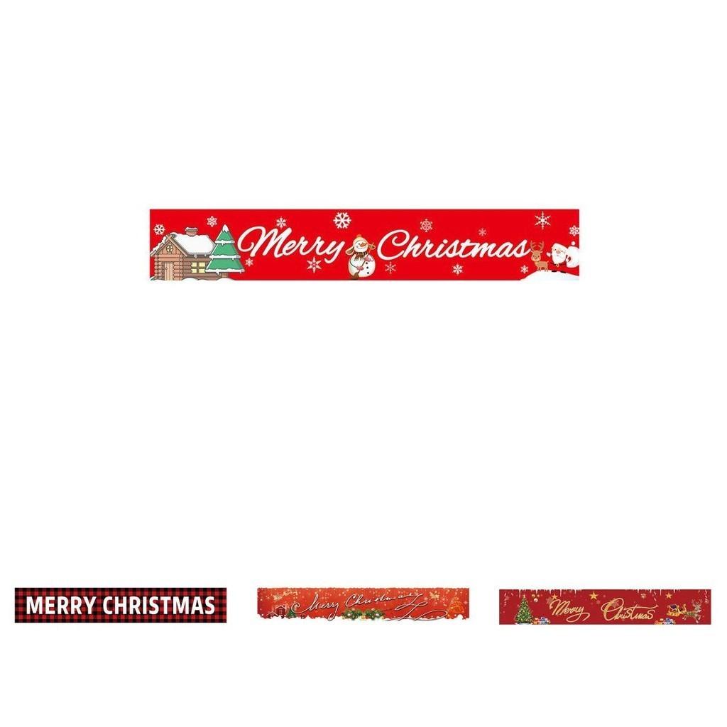 Steaguri Vibrante de Crăciun Pentru Decorațiuni Festive Bannere din Poliester în Formă Pătrată