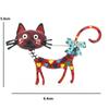 Lovely Cat Brooches 2-color Enamel Pet Animal Party Casual Brooch Pins For Women Men Gifts