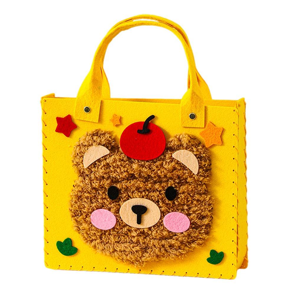 Multicolor DIY Felt Animal Bag Kits Educational Crafts Sewing Needle and Thread Cartoon Animal Felt Sewing Kit Making Supplies