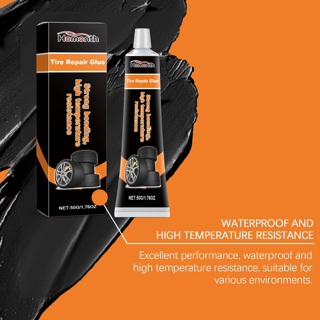 Homonth Car Tire Repair Gel Repair Car Tire Side Crack Scratch Daily Care Repair Gel