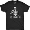 Funny Skeleton T Shirts Hilarious Mens Halloween Tees with Vampires and Bones for Guys(2)