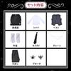 [NIUKACOS] Black Butler Sebastian Cosplay Costume - Butler Outfit, Tailcoat, Shirt, Vest, Pants, Tie, Brooch - Anime Costume, Manga Cosplay, Adult Siz