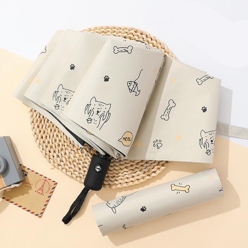Sunshade Umbrella Cats,dogs,parrots,cute Pets,umbrellas UV Sunscreen Folding Umbrella Portable Outdoor Travel Tools