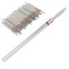 50pcs Professional Nail Polishing Grinding Head Nail Drill Bits Manicure Tool AccessoryF‑1.8mm   0.1in