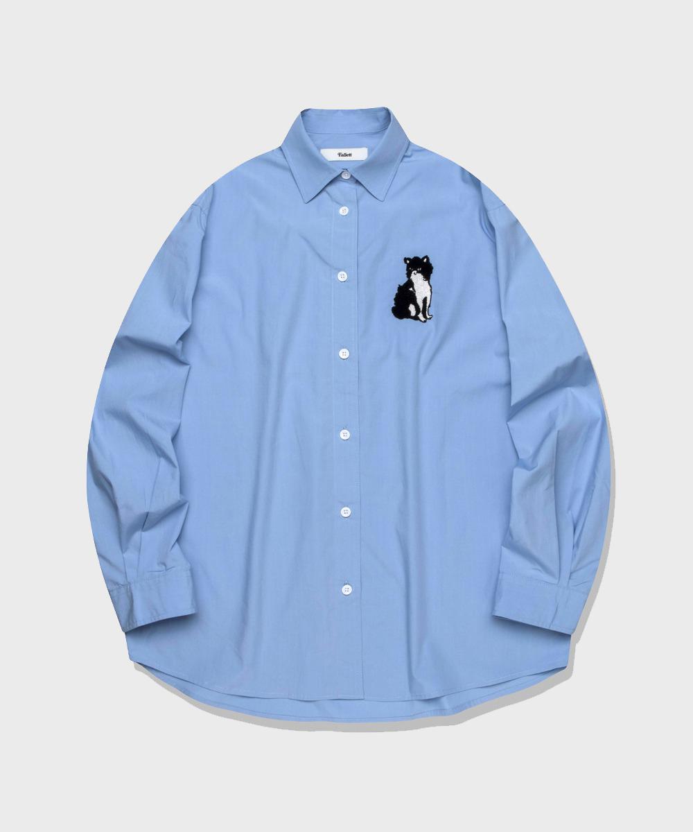 Pallet Women S Boucle Drawing Nero Shirt Sky Blue Sky Blue/M