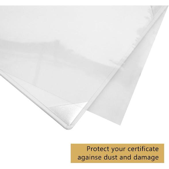 GraduationMall Certificate of Marriage 8.5"x 11" Diploma Cover Imprinted Padded Diploma Holder White