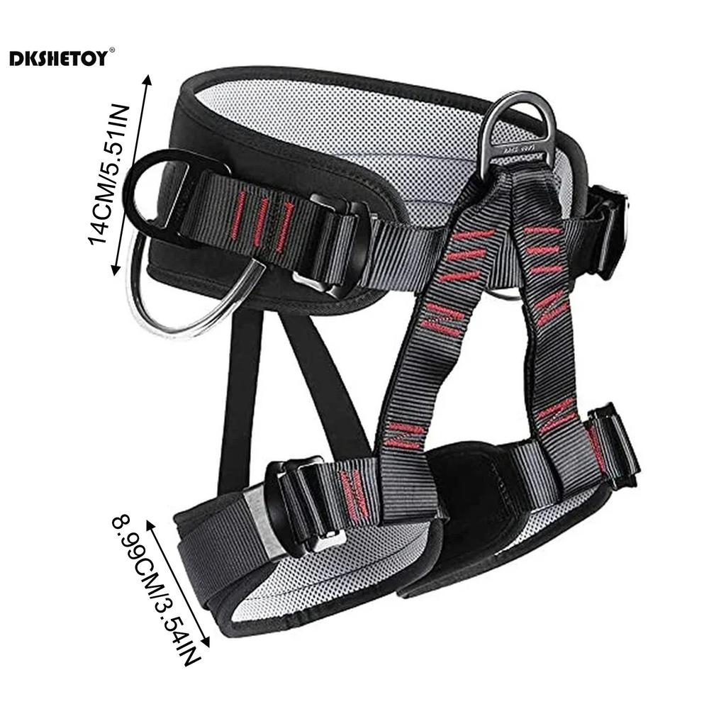 Professional Safety Belt Harness Aerial Work Safety Harness Lanyard On Back Half Seat High-altitude Rock Climbing Construction