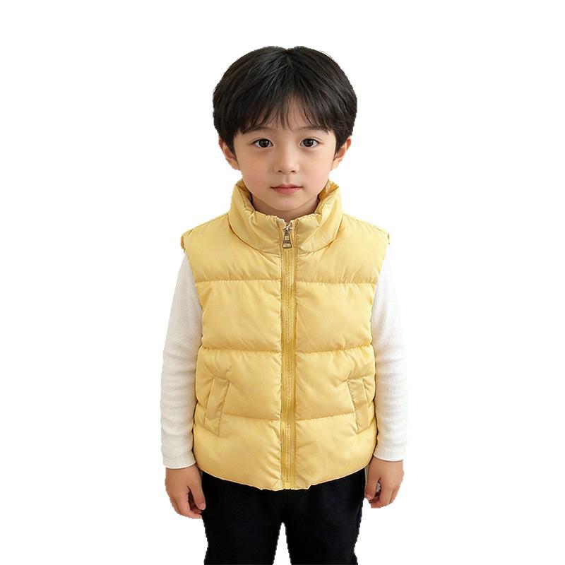 2026 Kids' Autumn/Winter Padded Stand Collar Vest for Boys & Girls