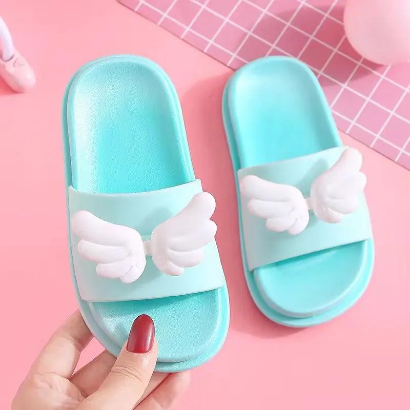 Kids Slippers In Summer Boys and Girls Soft Sole Anti-slip Slippers Indoor Shower Casual Flat  Slippers
