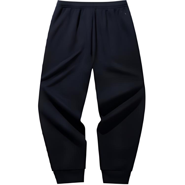 Anta Mid-Rise Warm And Durable Knitted Sports Pants Men Bottoms Basic-Black 952441304-3