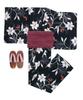 Yukata Set Junior Retro Change Weave 3 Piece Set Heiko C Girls Yuri Yuri [KYOETSU] (Yukata, Obi, Geta) (130cm, 10. Investigation)