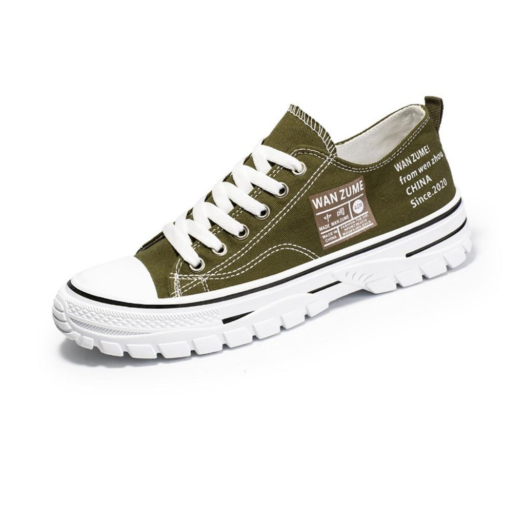 Herrenschuhe Low-Top Canvas Schuhe Herren Hong Kong Stil Atmungsaktive Schuhe Mode Casual Board Schuhe Koreanische Trendschuhe