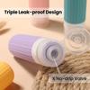 Silicone Traveling Bottle Accessories Tsa Approved Handy BPA Free Leak Proof Squeezable Size Containers With Clear Toiletry Bag