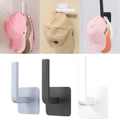 1Pcs No Drilling Hat Rack Storage Organizer Baseball Cap Hanger Durable Cap Hook  for Door Closet