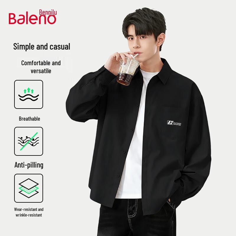 Baleno Men s Loose-Fit Long-Sleeve Casual Shirt