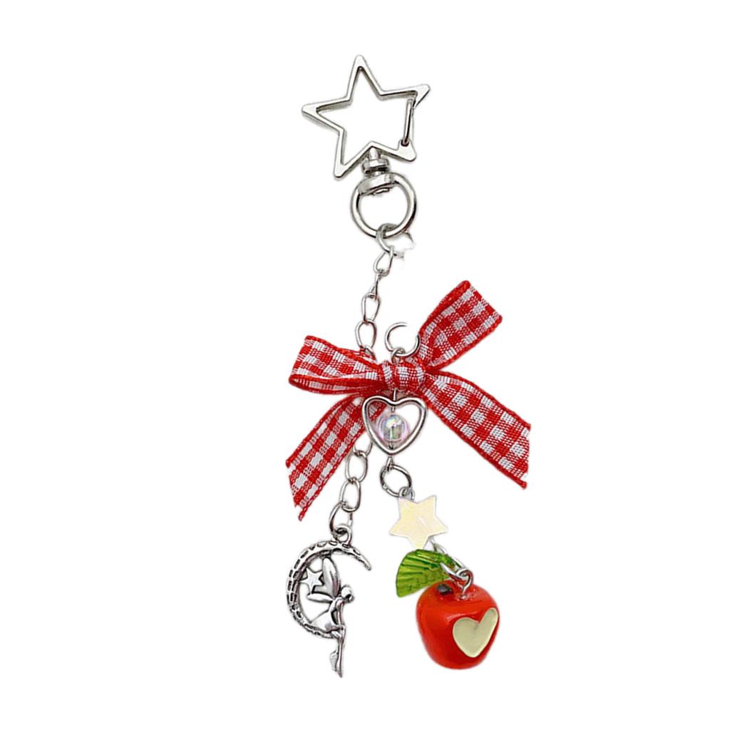 Cute Phone Charm Stylish Keyrings Pendant Beautiful Bowknot Keychain Bag Hanger for Collectors and Keychain Enthusiasts