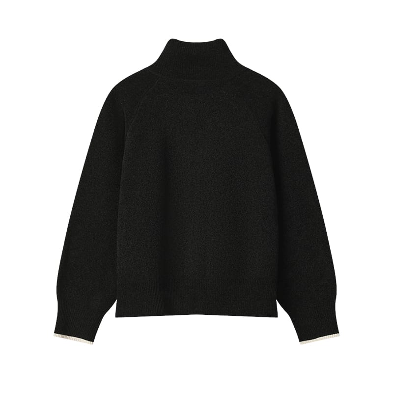 Fila ORIGINALE Jackets Women's Jet Black BK Stand Collar Moderate Other F51W549501FBK