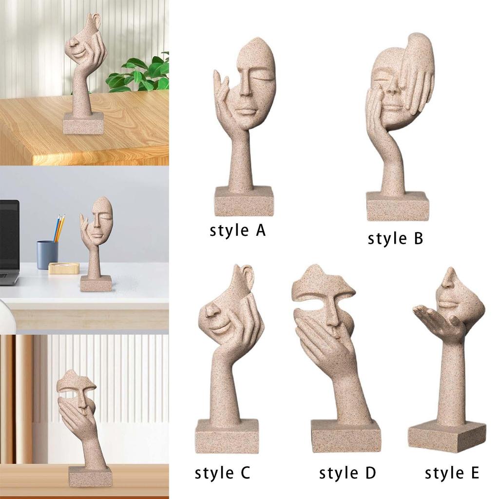 Figurine European Style Gifts Abstract Resin Statue for Home