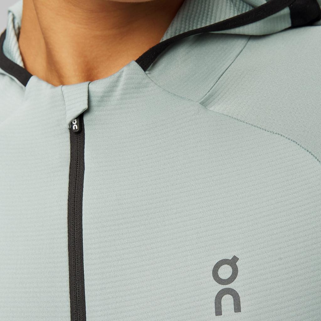 On Climate Zip Hoodie Comfortable Lg Sleeve Jacket Women jackets Pebble-Grey 1WE10331922