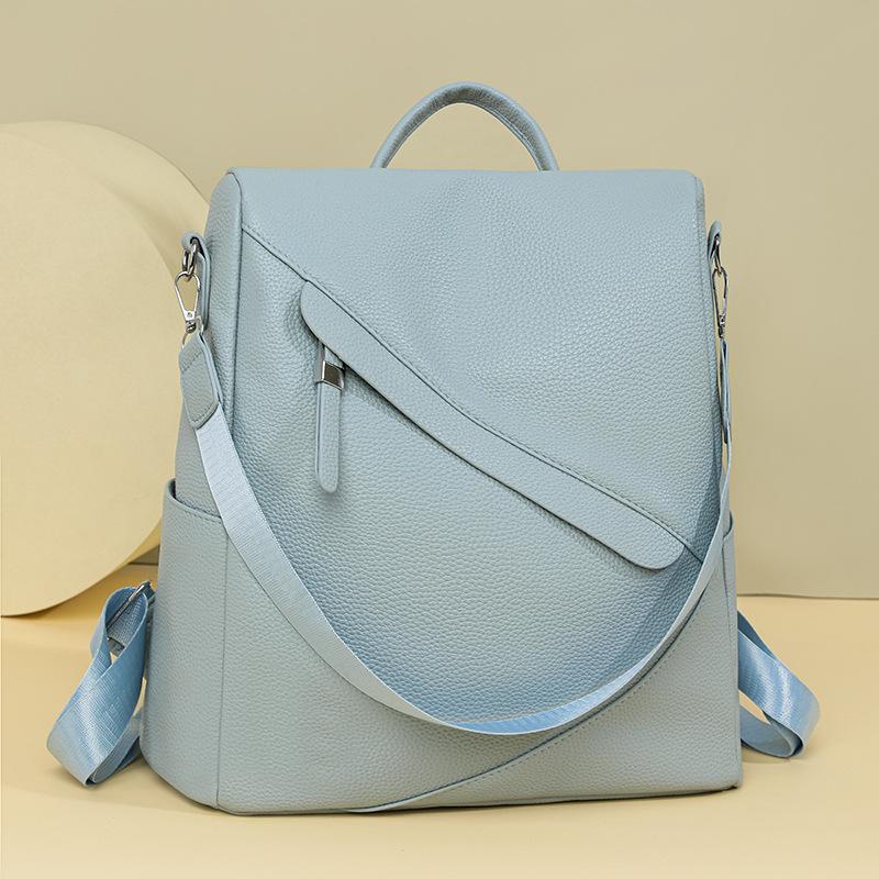 Rucsac Femei Nou Cusături Modă Navetă Timp Liber Diagonală Versatil Capacitate Mare Antifurt Rucsac de Călătorie