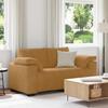 Two Seater Sofa Brown 160 x 77 x 82 cm Velvet