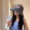 25 new big eaves sunshade sunscreen sweet love bucket hat big head circumference travel show washbasin hat tide