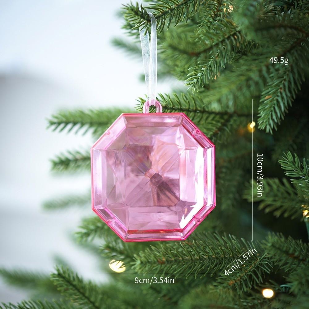 Multicolor Christmas Tree Glitter Gemstone Hanging Ornaments Holiday Decorations